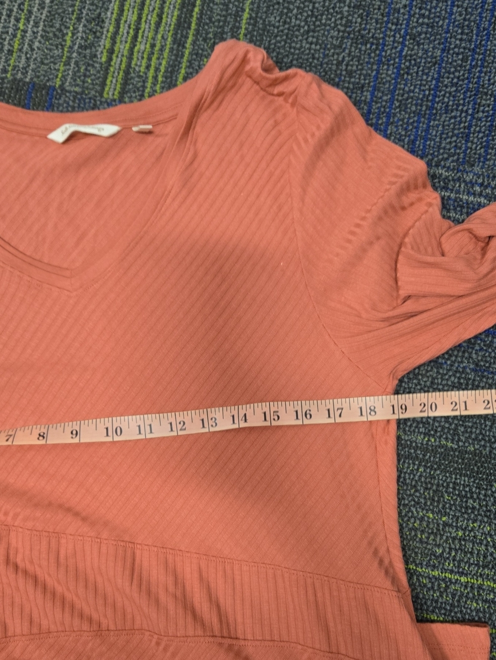 Soft Surroundings-Maxi Dress Ribbed Knit in Coral-Size XL - Picture 12 of 13